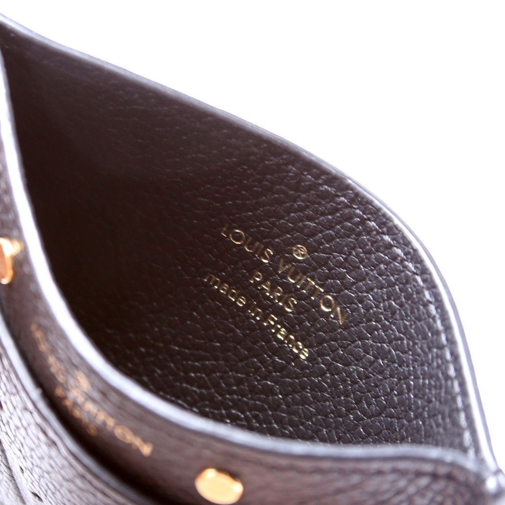 Louis-Vuitton Card Holder Empreinte Black