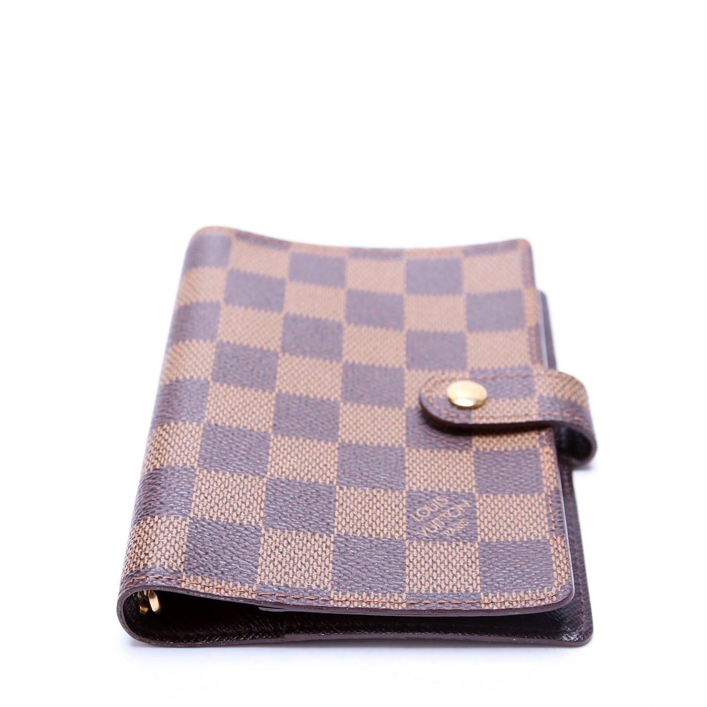 Louis-Vuitton Agenda Small Ring Damier Ebene