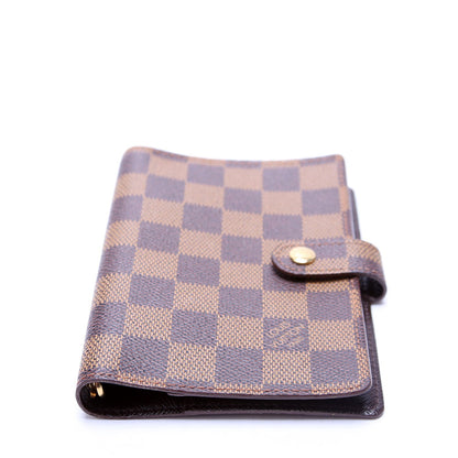 Louis-Vuitton Agenda Small Ring Damier Ebene