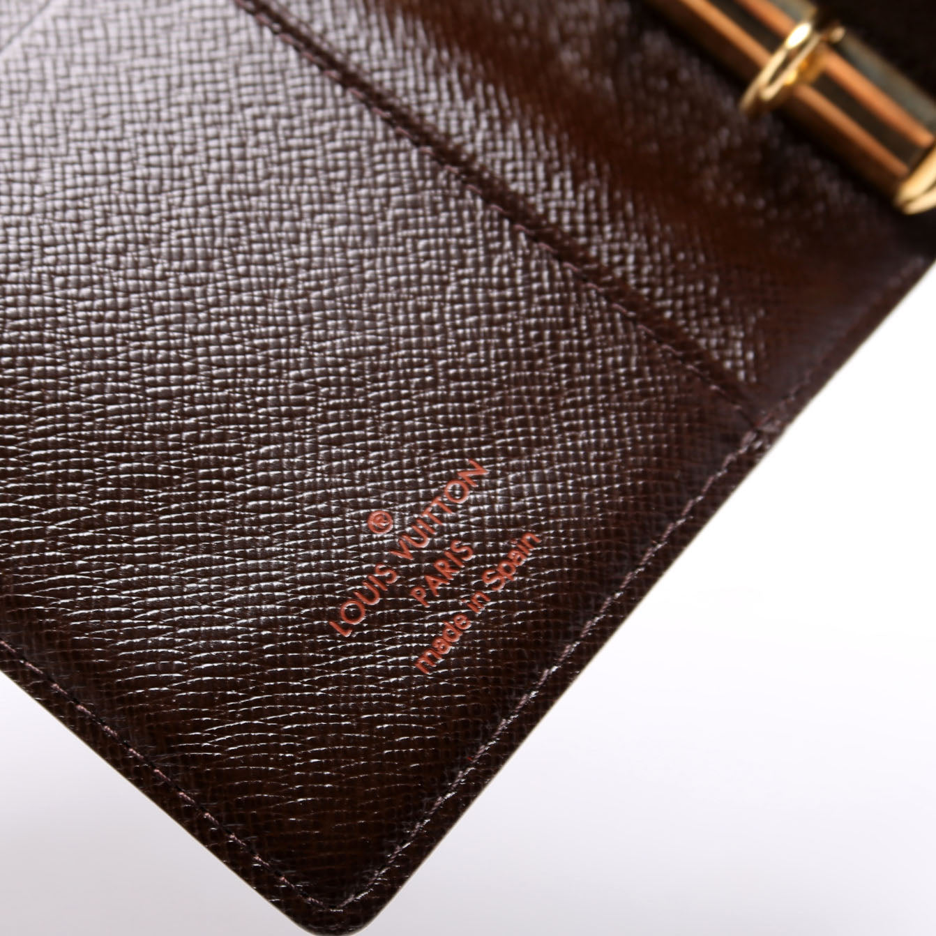 Louis-Vuitton Agenda Small Ring Damier Ebene