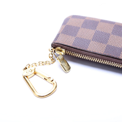 Louis-Vuitton Pochette Cles Damier Ebene