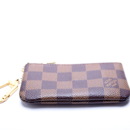 Louis-Vuitton Pochette Cles Damier Ebene