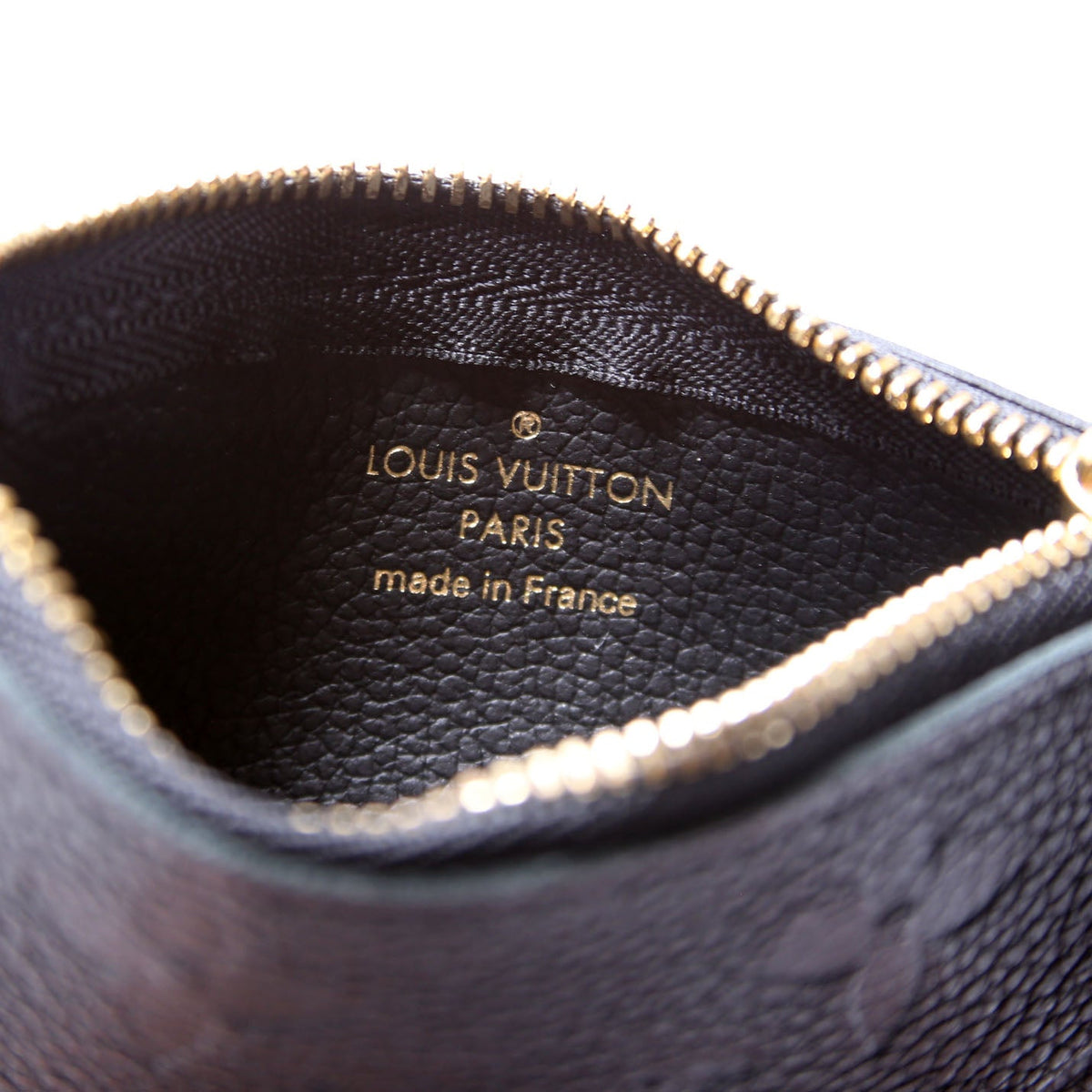 Louis-Vuitton Pochette Cles Empreinte Black