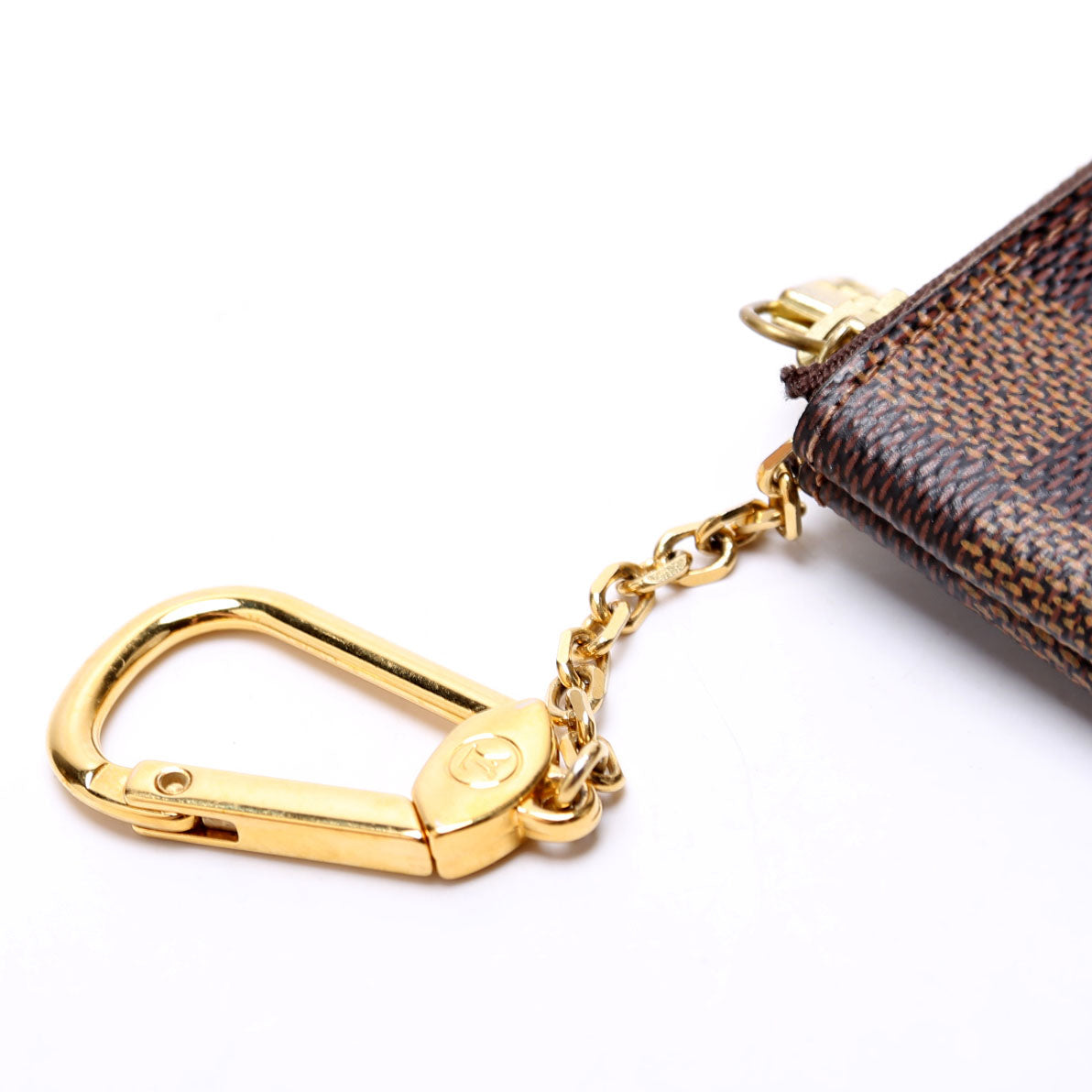 Louis-Vuitton Pochette Cles Damier Ebene