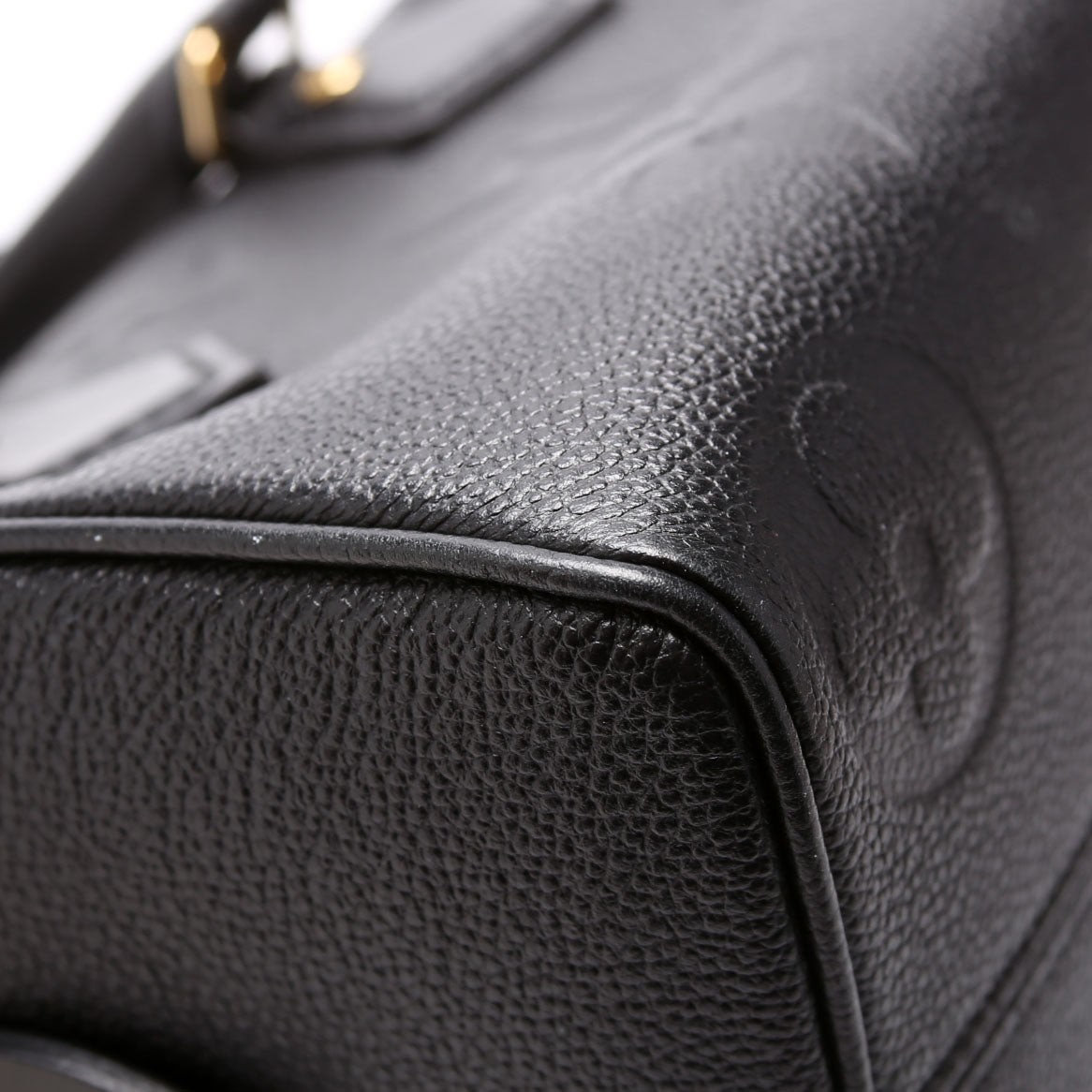 Louis-Vuitton Speedy  W/Strap Empreinte NM Black