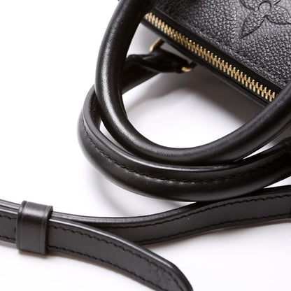 Louis-Vuitton Speedy  W/Strap Empreinte NM Black