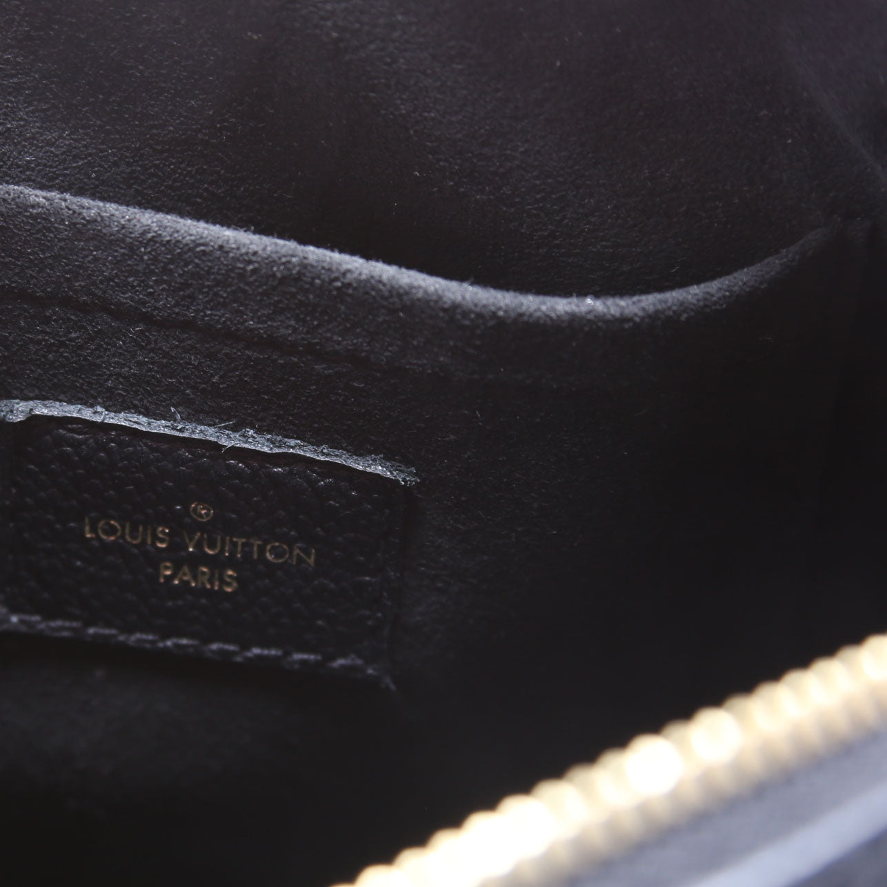 Louis-Vuitton Speedy  W/Strap Empreinte NM Black
