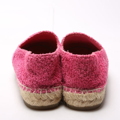 Chanel CC Cap Toe Espadrilles Terry Cloth Size 38