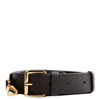 Louis-Vuitton MM Adjustable Empreinte Leather Strap Black