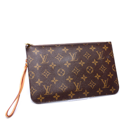Louis-Vuitton Pochette Only Monogram Neverfull Beige