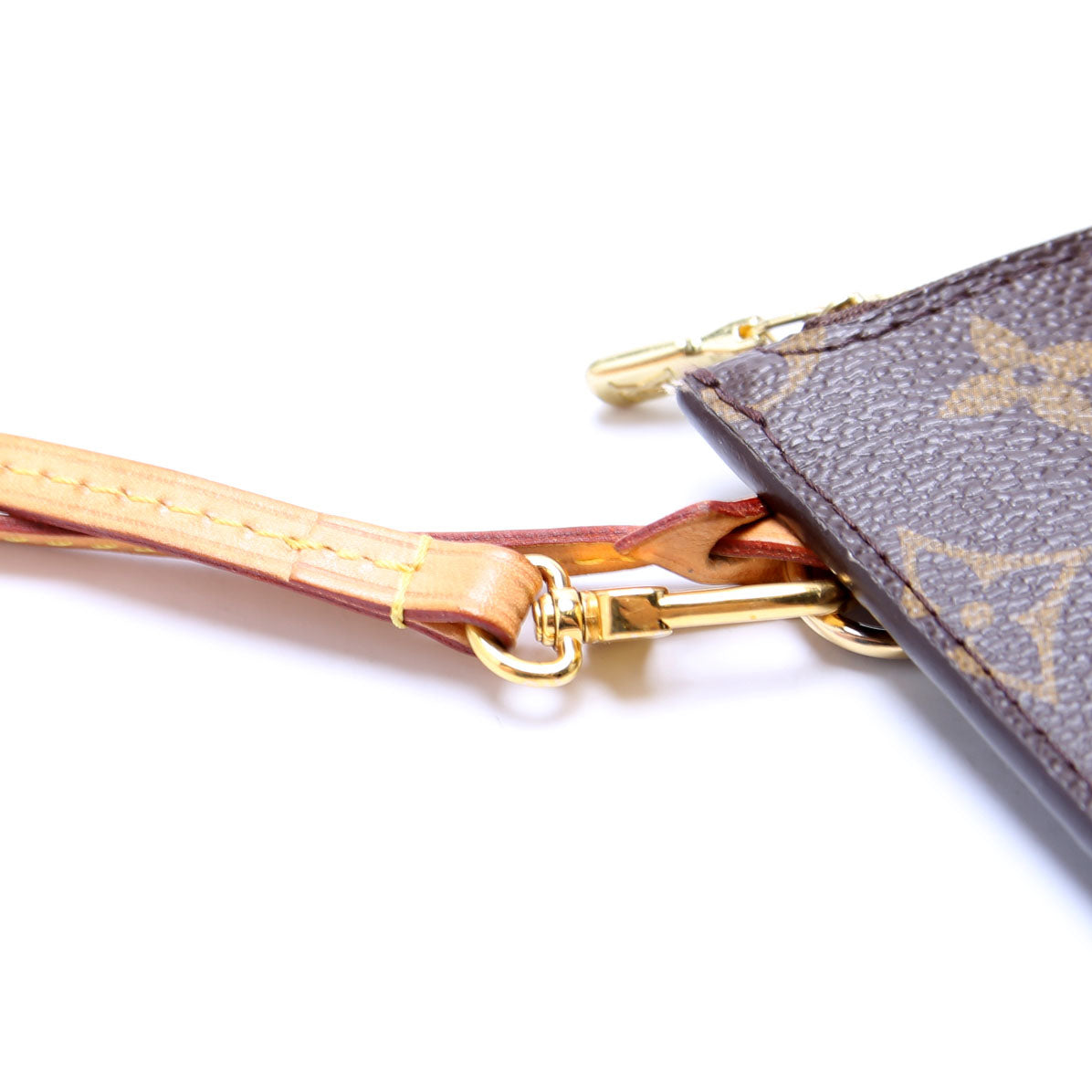 Louis-Vuitton Pochette Only Monogram Neverfull Beige