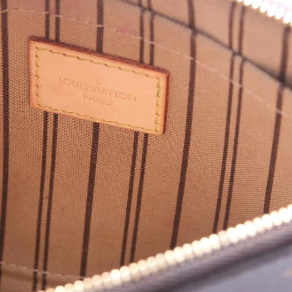 Louis-Vuitton Pochette Only Monogram Neverfull Beige