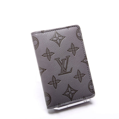 Louis-Vuitton Pocket Organizer Monogram Shadow Calfskin Gray
