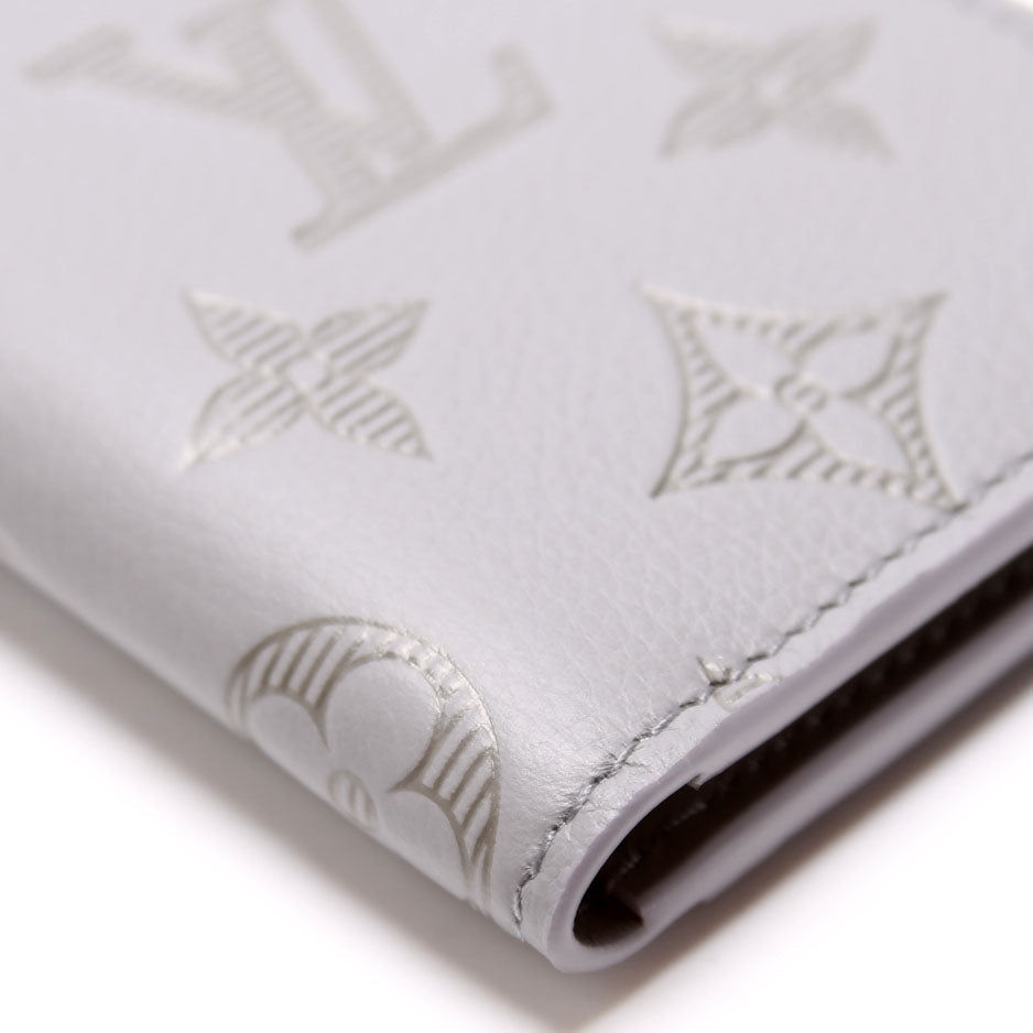 Louis-Vuitton Pocket Organizer Monogram Shadow Calfskin Gray