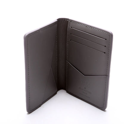 Louis-Vuitton Pocket Organizer Monogram Shadow Calfskin Gray