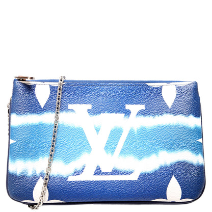 Louis-Vuitton Double Zip Pochette Escale Blue
