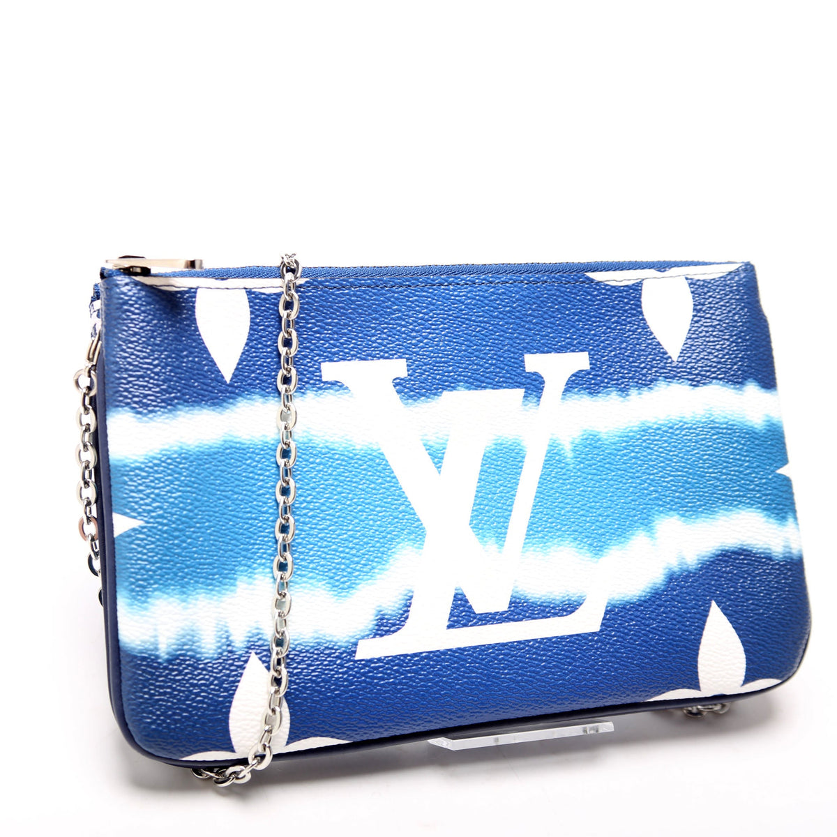 Louis-Vuitton Double Zip Pochette Escale Blue