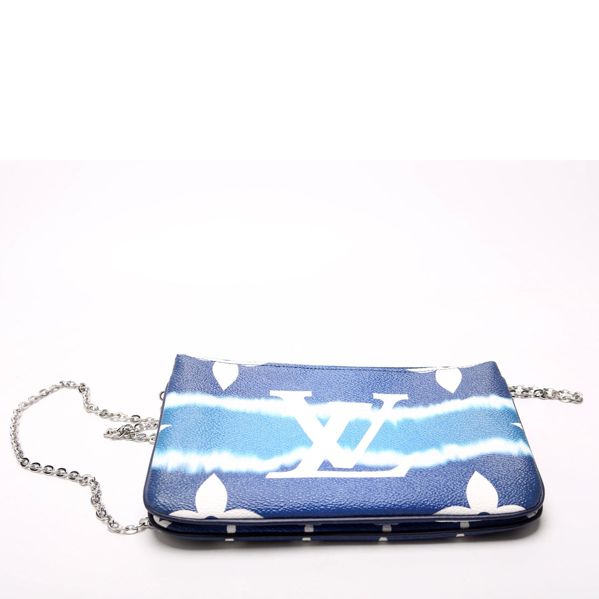 Louis-Vuitton Double Zip Pochette Escale Blue