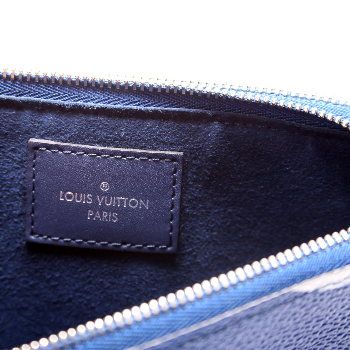 Louis-Vuitton Double Zip Pochette Escale Blue