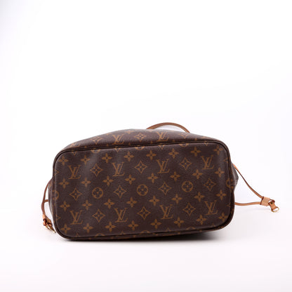 Louis-Vuitton Neverfull With Wallet MM Monogram Red