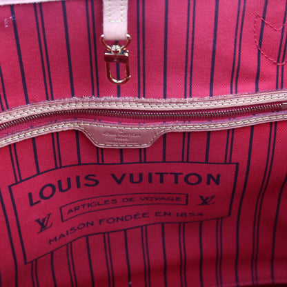Louis-Vuitton Neverfull With Wallet MM Monogram Red