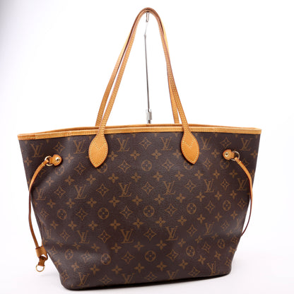Louis-Vuitton Neverfull With Wallet MM Monogram Pink