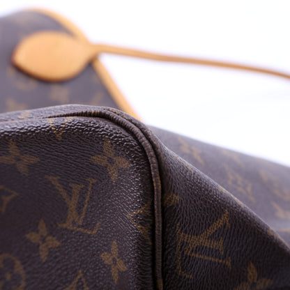 Louis-Vuitton Neverfull With Wallet MM Monogram Pink