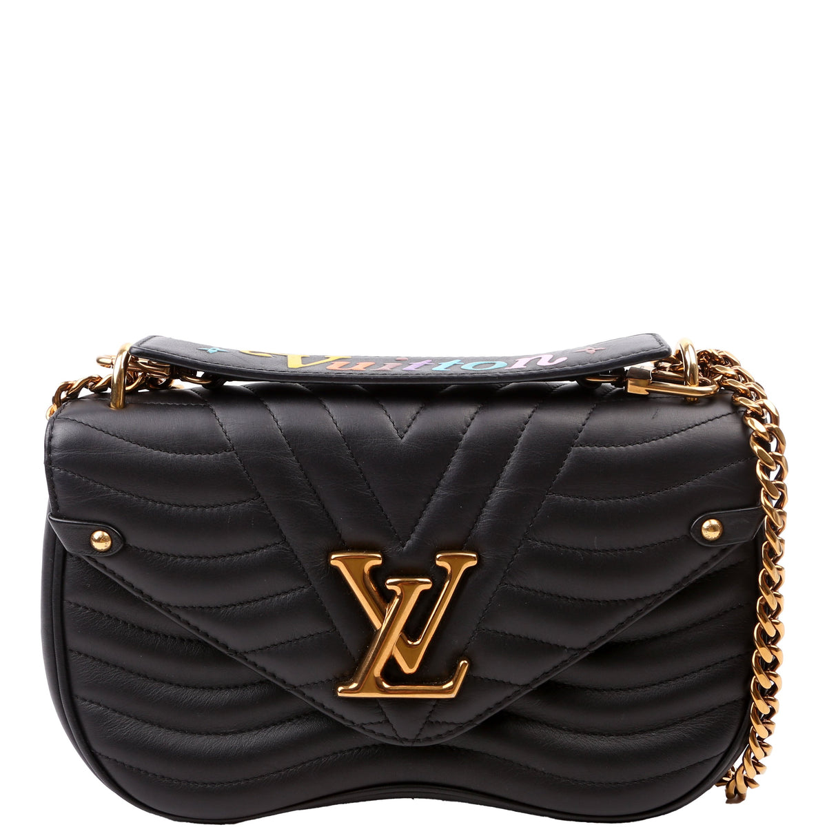 Louis-Vuitton New Wave Chain MM Black