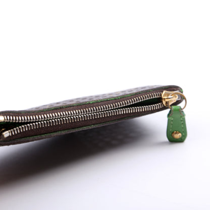 Louis-Vuitton Pochette Cles Monogram Perforated Green