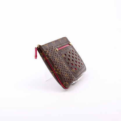 Louis-Vuitton Pochette Plat Monogram Perforated Pink