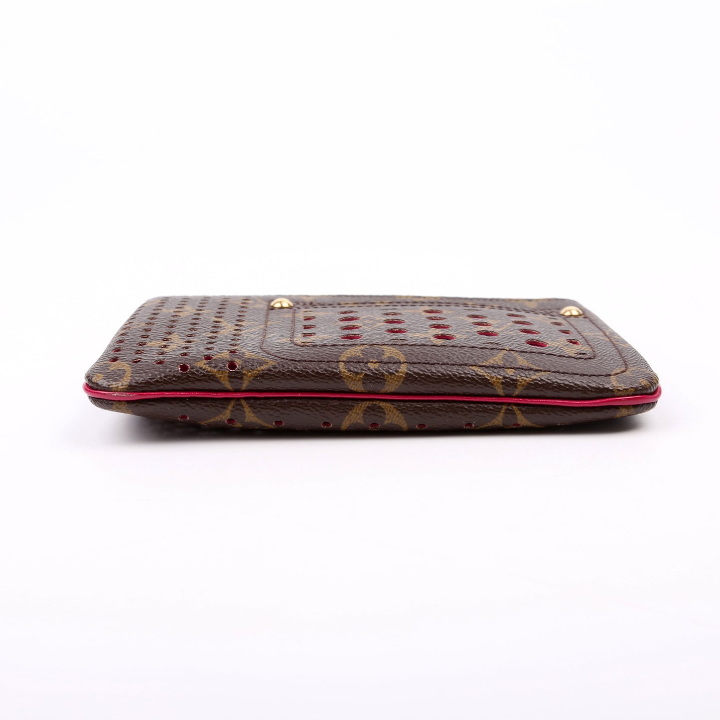 Louis-Vuitton Pochette Plat Monogram Perforated Pink