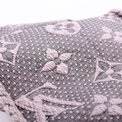 Louis-Vuitton Logomania Wool/Silk Scarf Purple