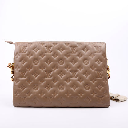 Louis-Vuitton Coussin MM Lambskin Taupe