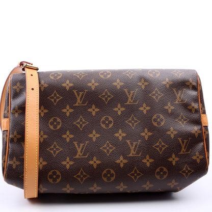Louis-Vuitton Speedy  W/ Strap Monogram