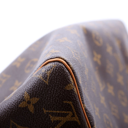 Louis-Vuitton Speedy  W/ Strap Monogram
