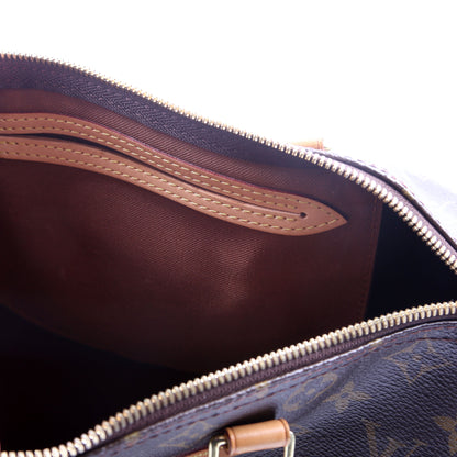 Louis-Vuitton Speedy  W/ Strap Monogram