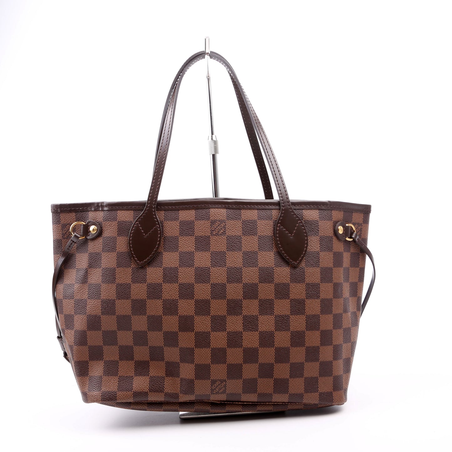 Louis-Vuitton Neverfull With Wallet PM Damier Ebene Red