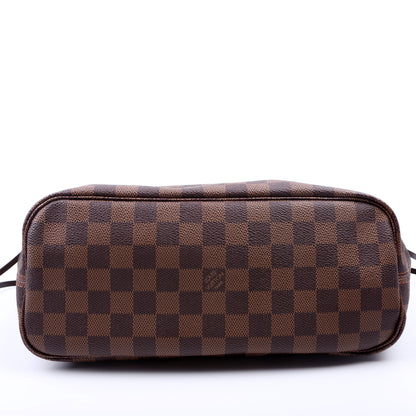 Louis-Vuitton Neverfull With Wallet PM Damier Ebene Red