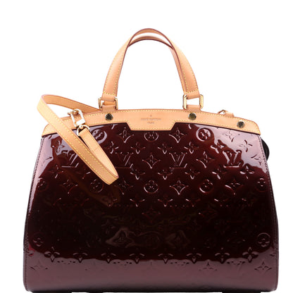 Louis-Vuitton Brea GM Vernis Burgundy
