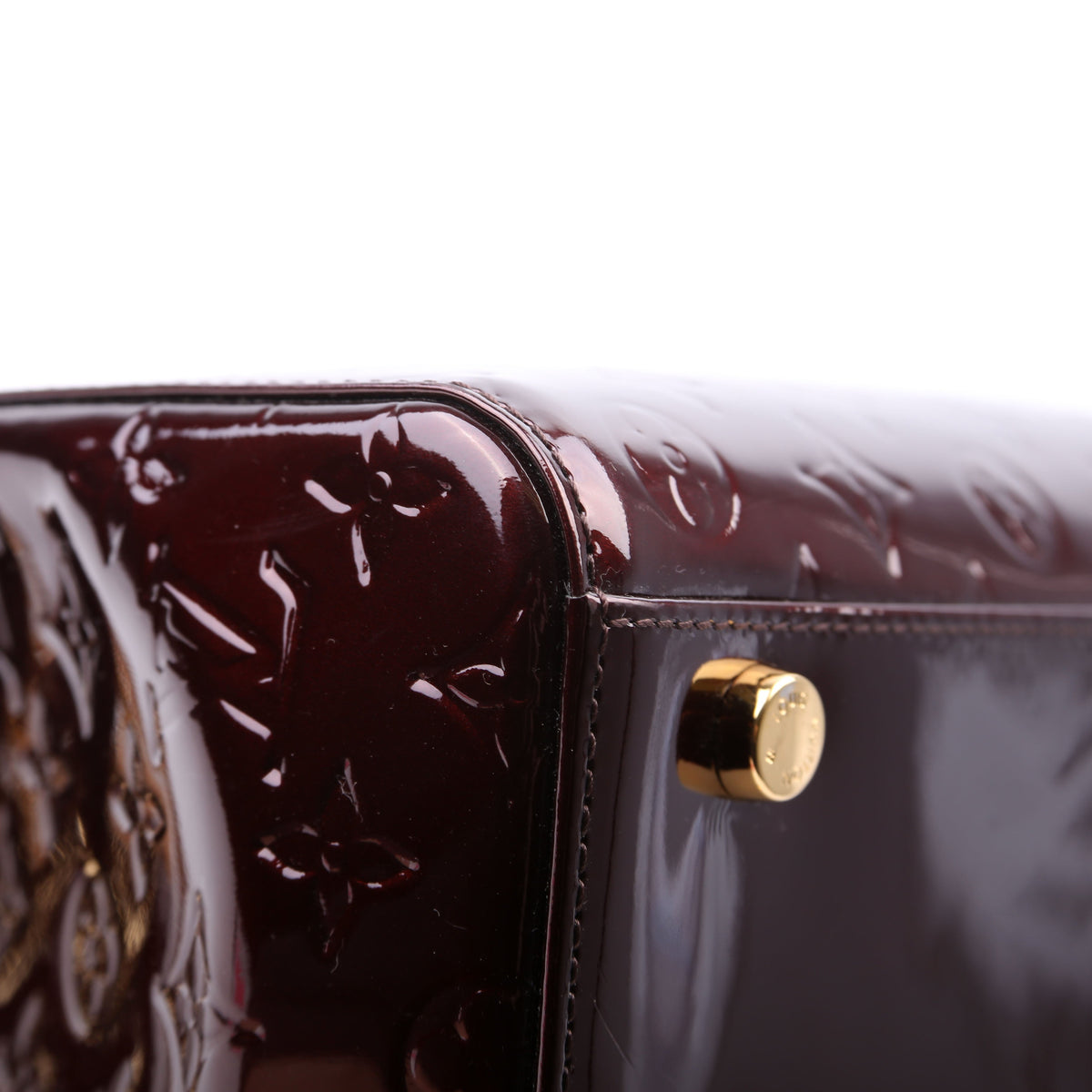 Louis-Vuitton Brea GM Vernis Burgundy