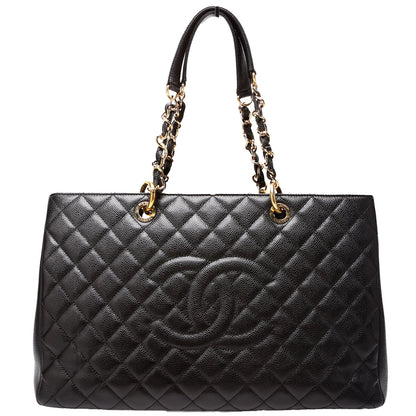 Chanel Grand Shopping Tote Extra Large Caviar Black