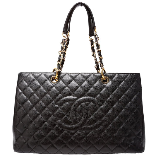 Chanel Grand Shopping Tote Extra Large Caviar Black