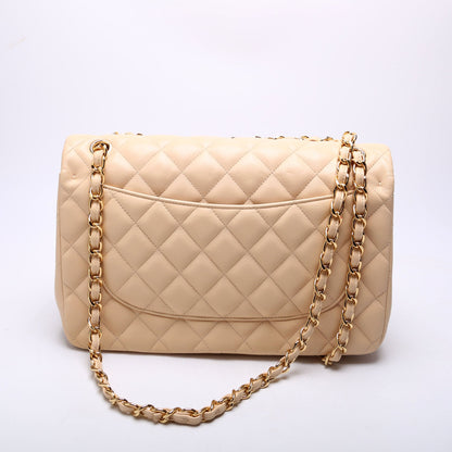 Chanel Classic Flap Jumbo Lambskin 21-24M Beige