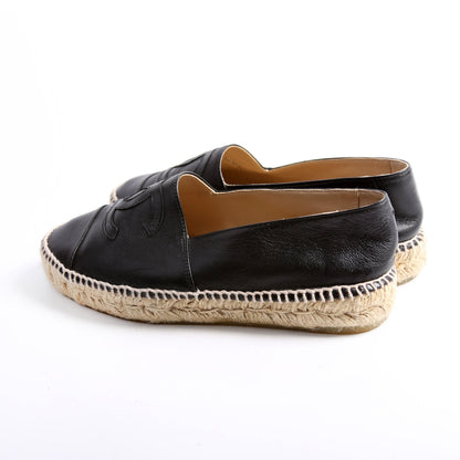 Chanel CC Espadrilles Size 37 Black