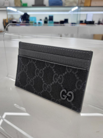 Gucci GG Supreme Coated Canvas Pebble Grain Card Holder 768248 140894711