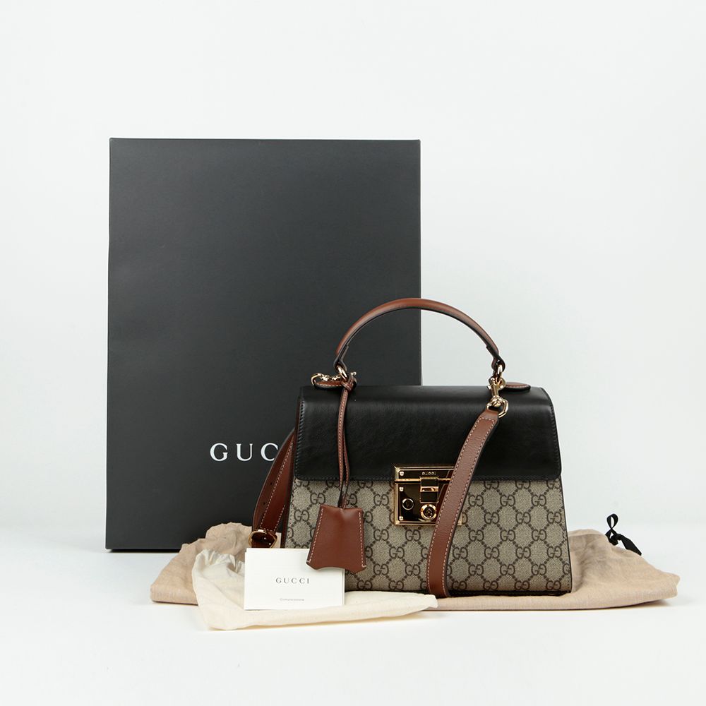 Gucci Paddle Lock Small Top Handle Tote Shoulder Bag 779802 140717143
