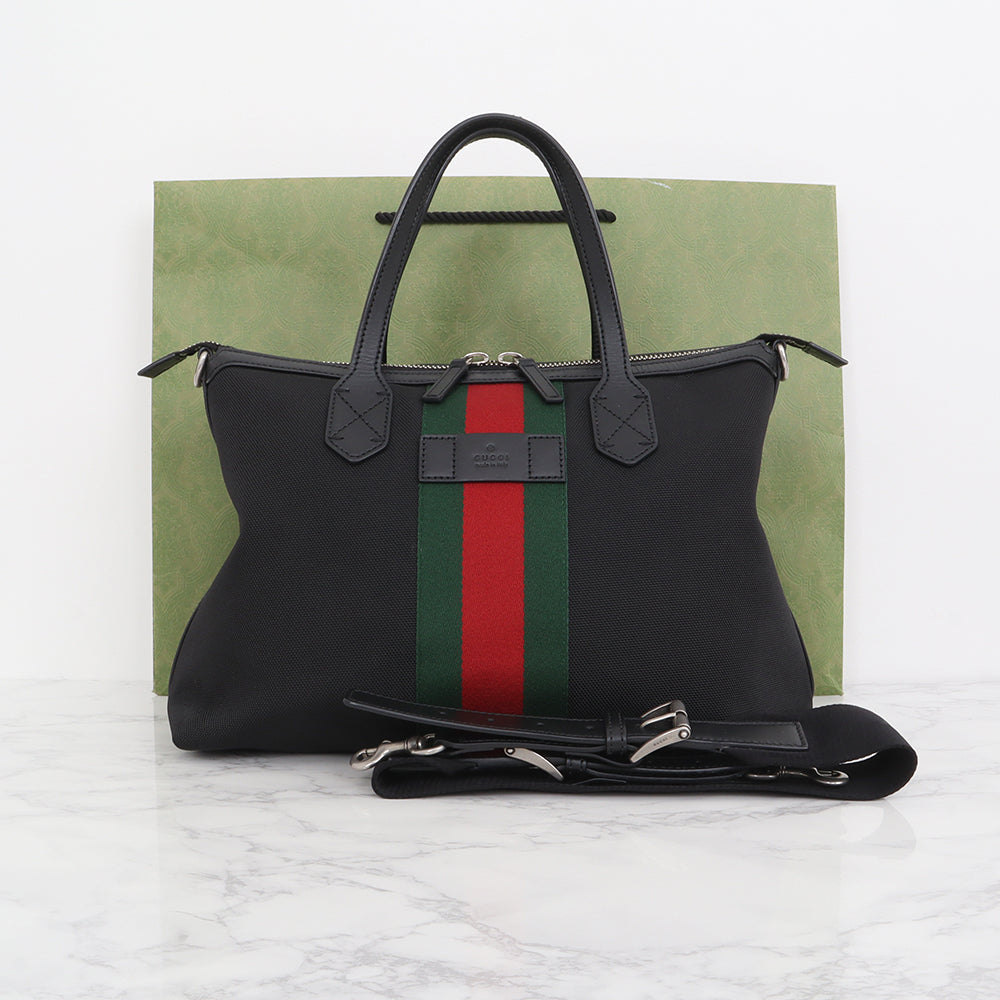 Gucci Web Stripe Two-Way Tote Bag 630923 142786270