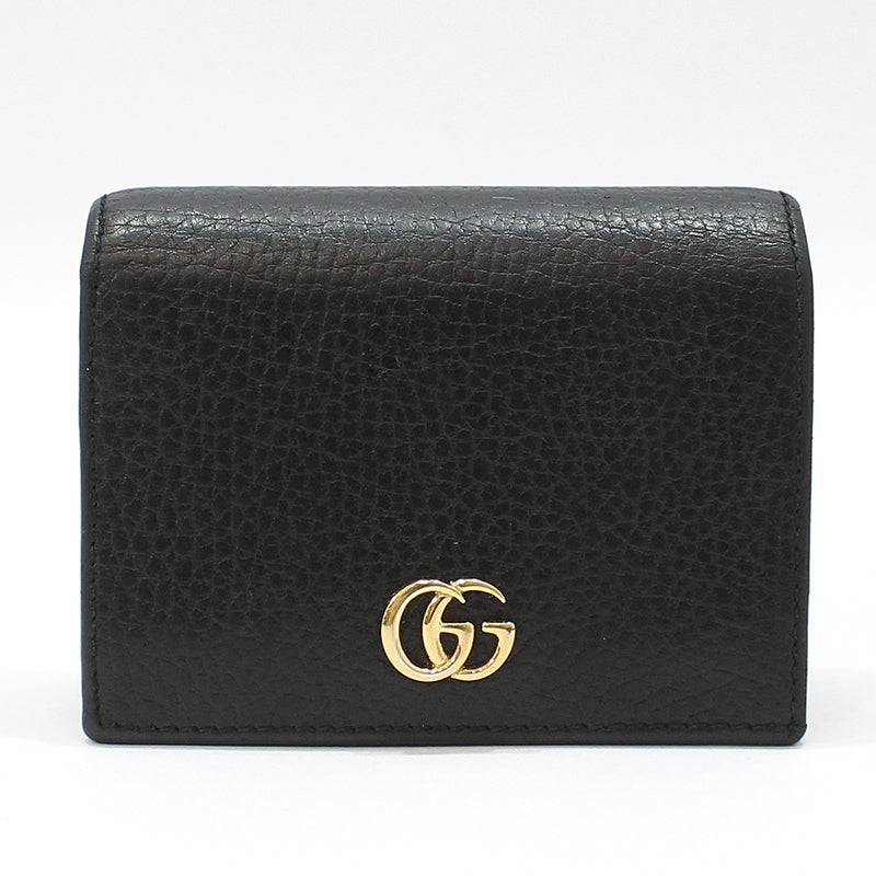 Gucci Black Gold GG Marmont Card Case Wallet 456126 142604721