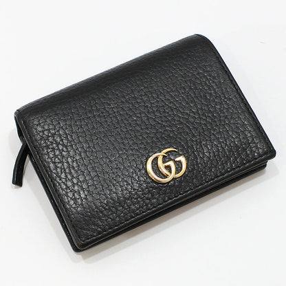 Gucci Black Gold GG Marmont Card Case Wallet 456126 142604721