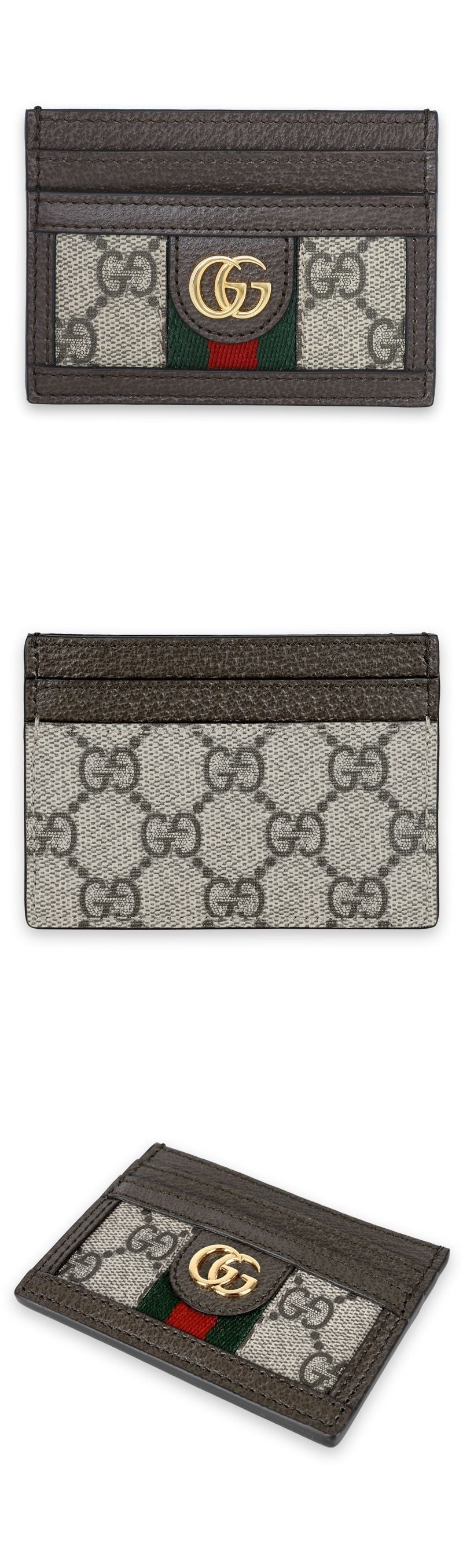 Gucci Ophidia GG Ebony Card Case (Beige) 523159 96IWG 8745 142707489